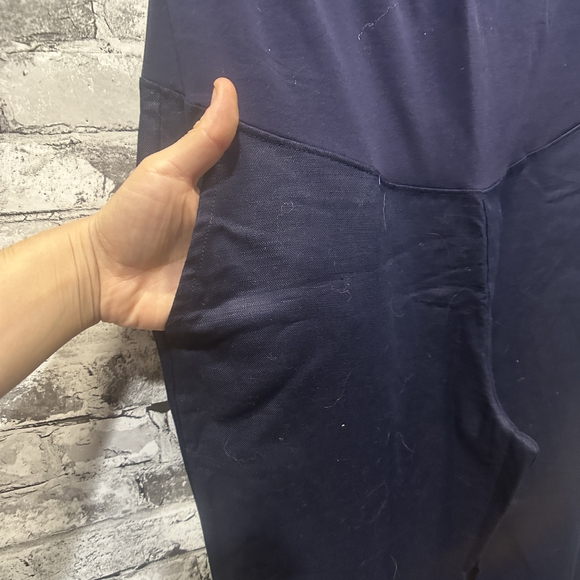 EUC Gap Womens Maternity Full Panel Linen Blend Pants Size S - Picture 4 of 13